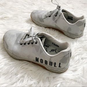 NOBULL Grey Camo Gum Trainers
